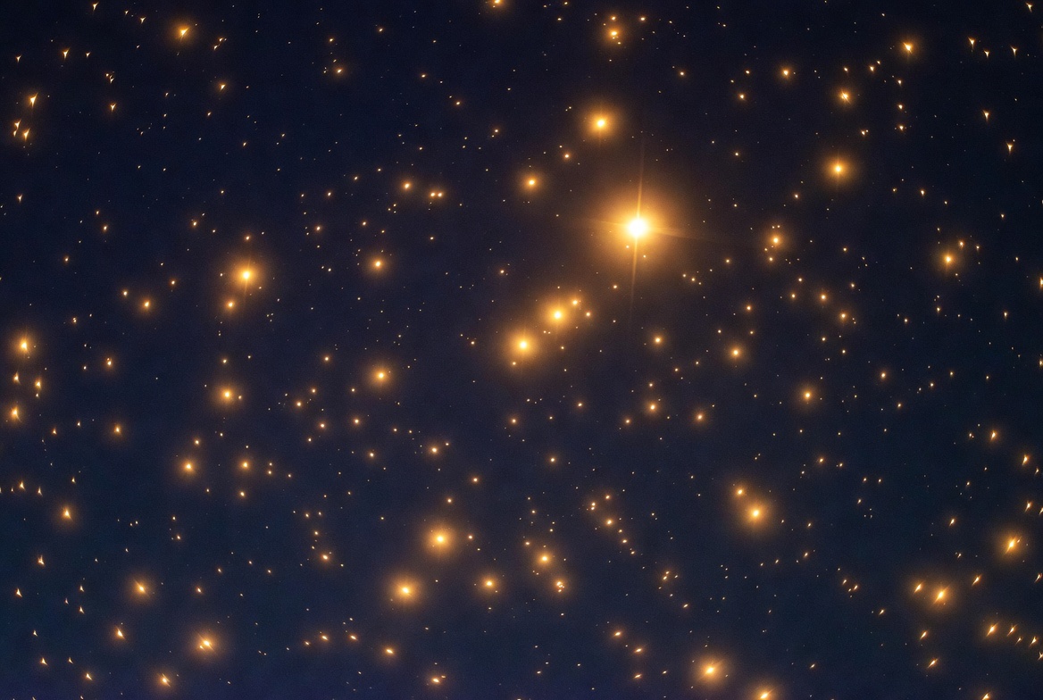 Sparkling Stars in Night Sky Sparkling Stars in Night Sky