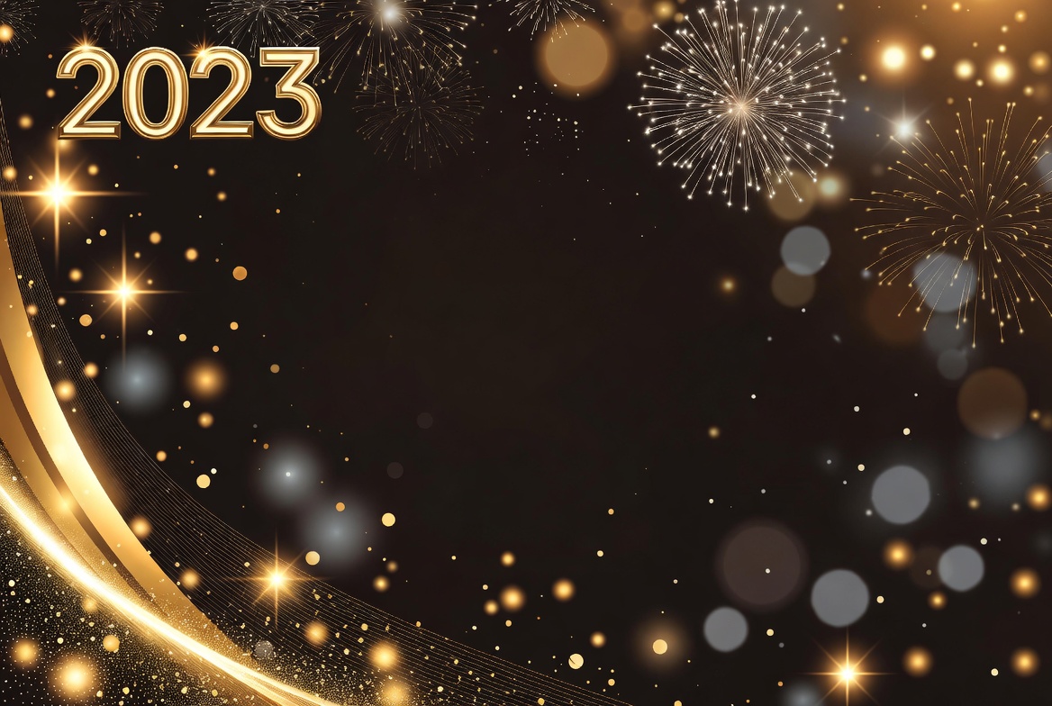 2023 Golden Fireworks Background 2023 Golden Fireworks Background