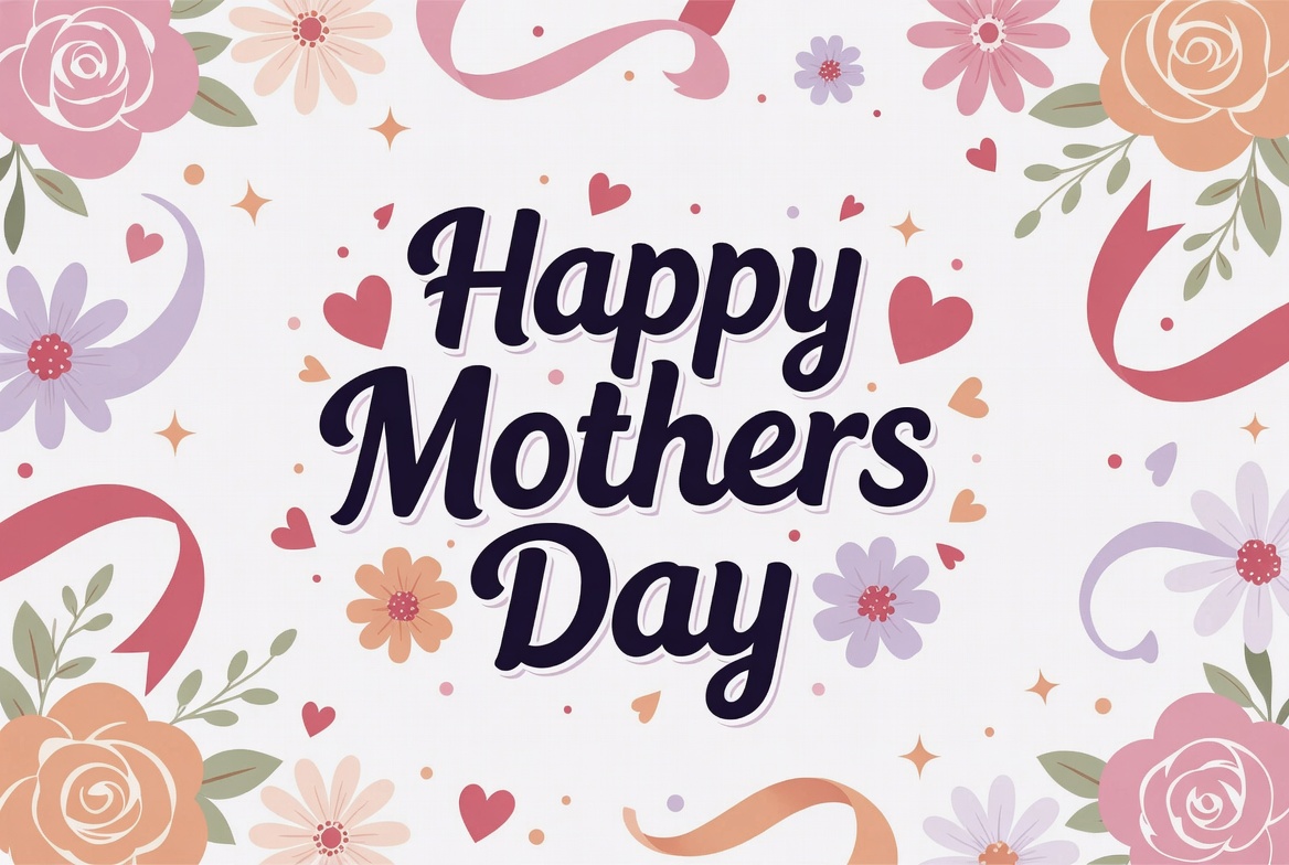 Happy Mothers Day Illustration Happy Mothers Day Illustration