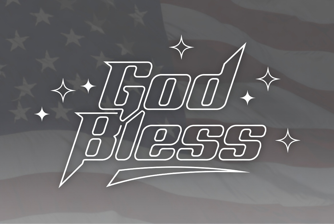 God Bless America Patriotic Graphic God Bless America Patriotic Graphic