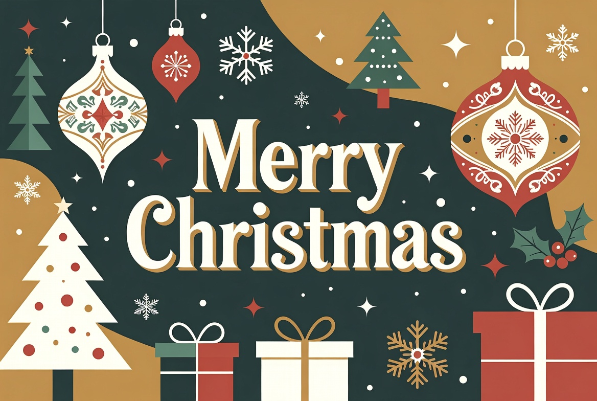 Merry Christmas Illustration Merry Christmas Illustration