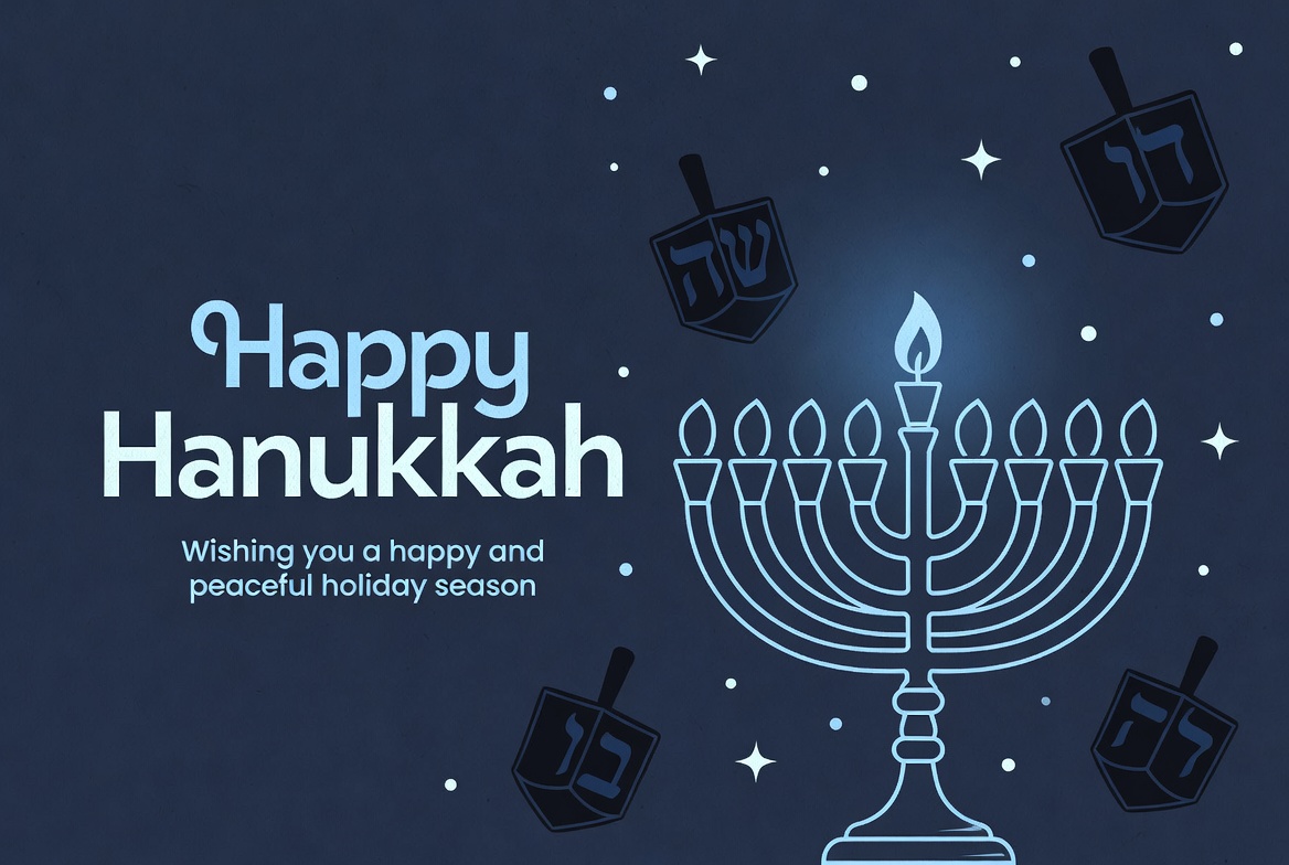 Happy Hanukkah Menorah Greeting Happy Hanukkah Menorah Greeting