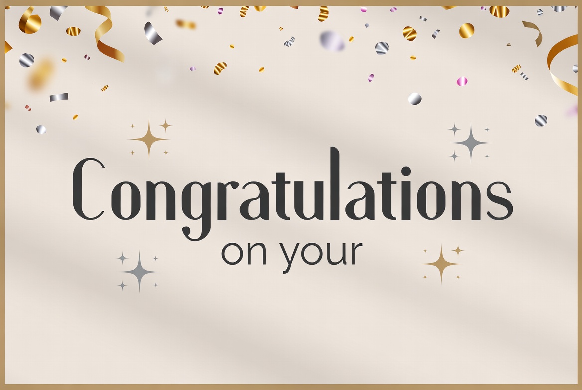 Congratulations on Your Golden Confetti Banner Congratulations on Your Golden Confetti Banner