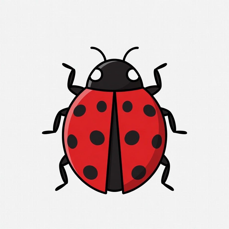 Red Ladybug Illustration Red Ladybug Illustration