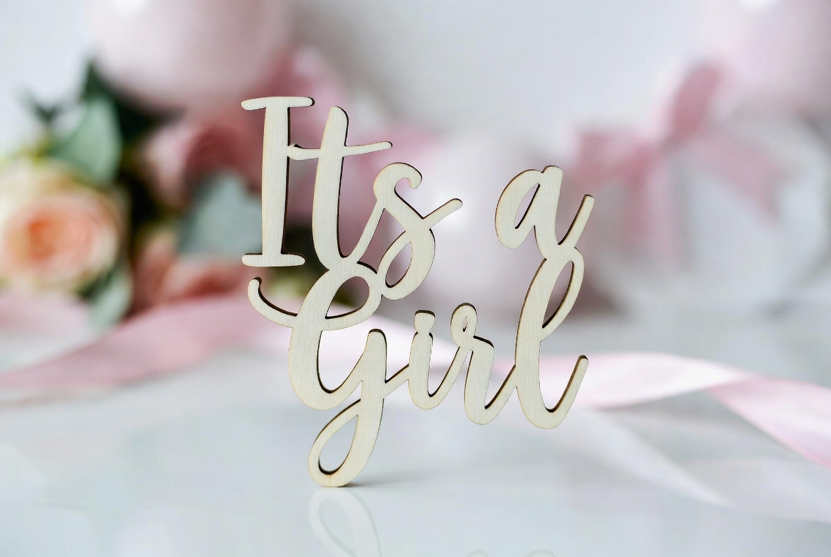 It's a Girl wooden sign It's a Girl wooden sign