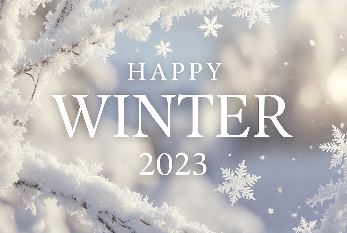 Happy Winter 2023 Snowy Greeting Happy Winter 2023 Snowy Greeting