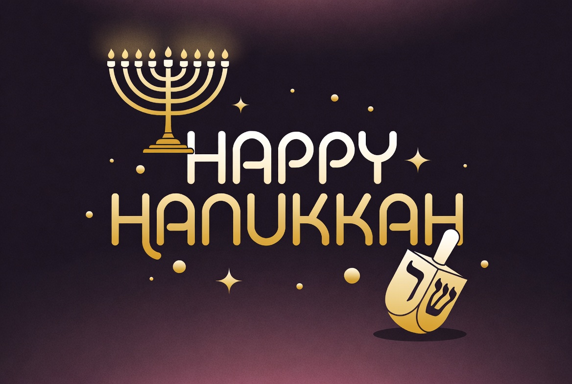 Happy Hanukkah Menorah Dreidel Illustration Happy Hanukkah Menorah Dreidel Illustration