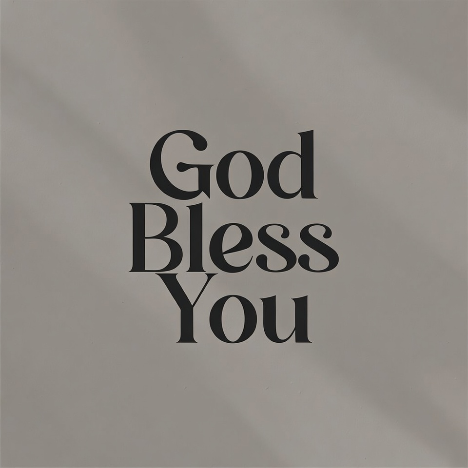 God Bless You Text God Bless You Text