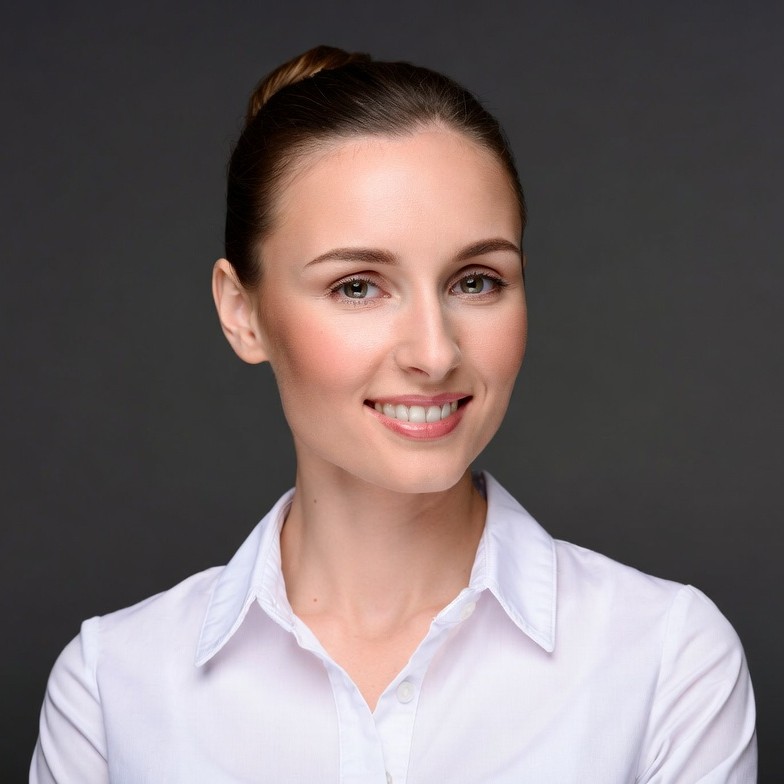 Smiling woman in white shirt Smiling woman in white shirt