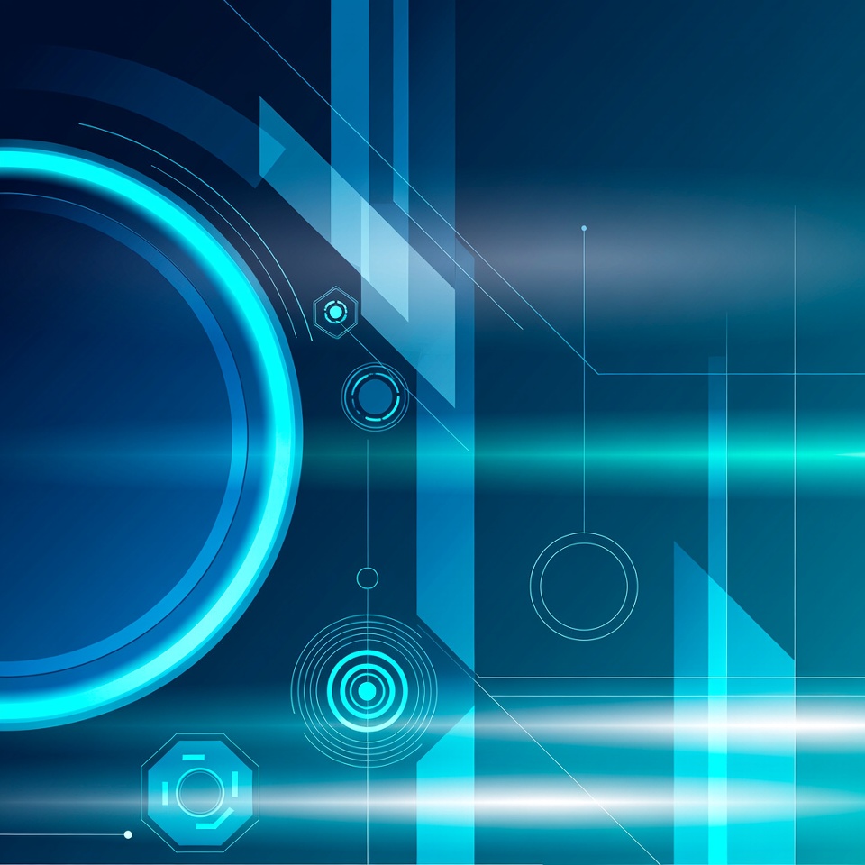 Blue Neon Geometric Abstract Background Blue Neon Geometric Abstract Background