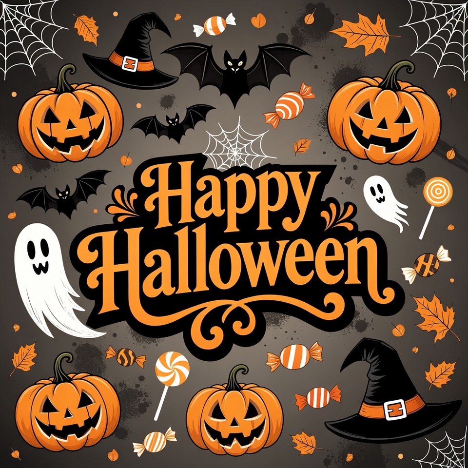 Happy Halloween Illustration Happy Halloween Illustration
