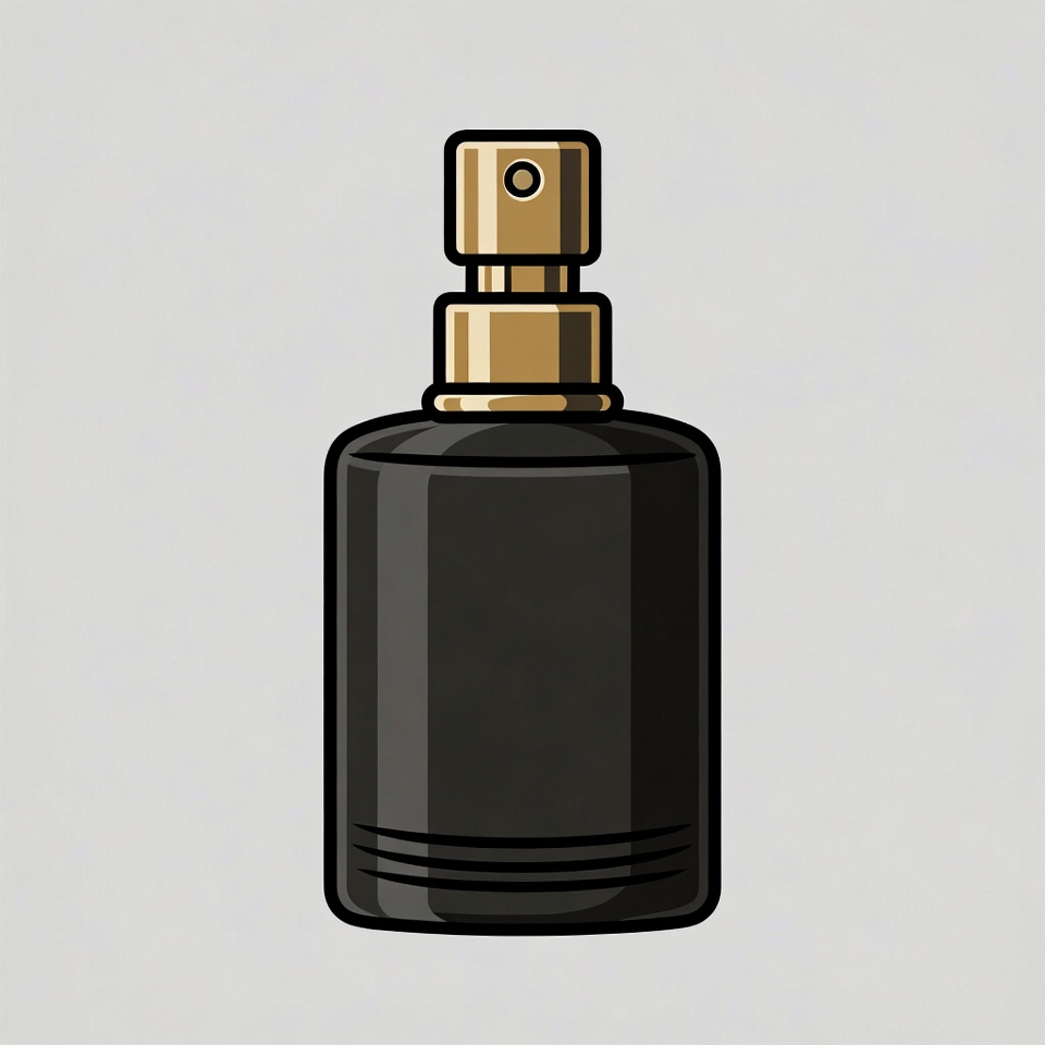 Black Perfume Bottle Spray Black Perfume Bottle Spray