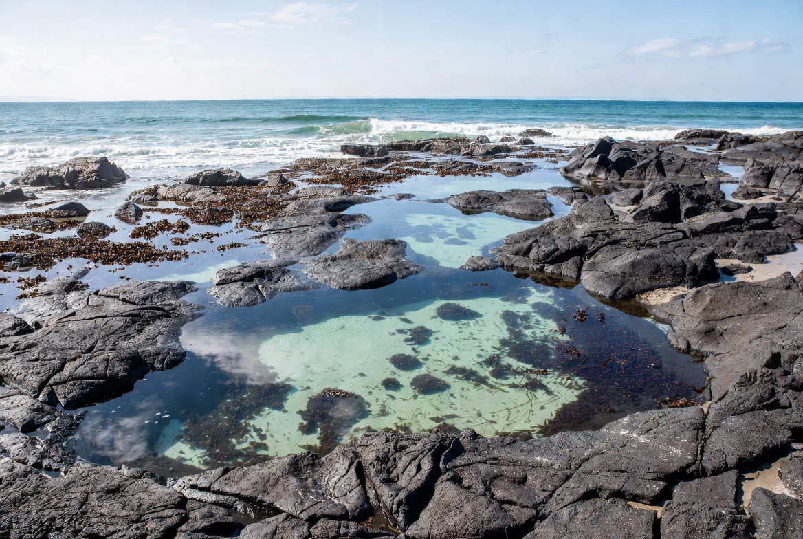 Tidal Pools on Rocky Beach Tidal Pools on Rocky Beach