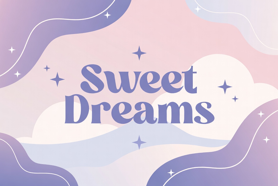 Sweet Dreams Text Illustration Sweet Dreams Text Illustration