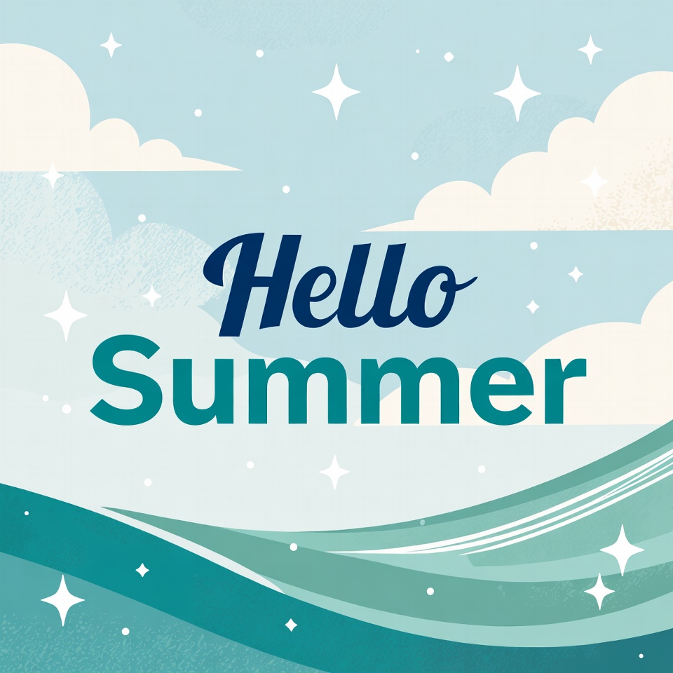 Hello Summer Illustration Hello Summer Illustration