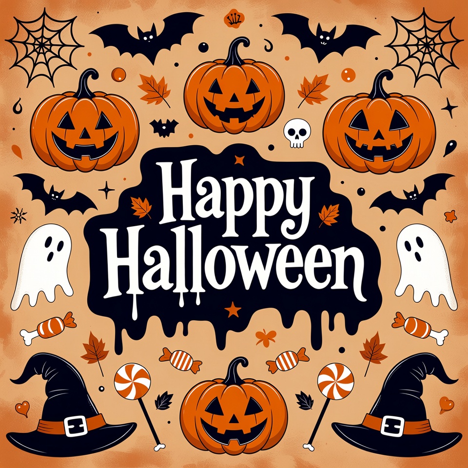 Happy Halloween Illustration Happy Halloween Illustration
