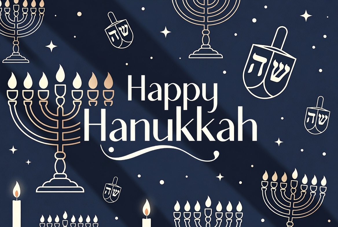 Happy Hanukkah Illustration Happy Hanukkah Illustration