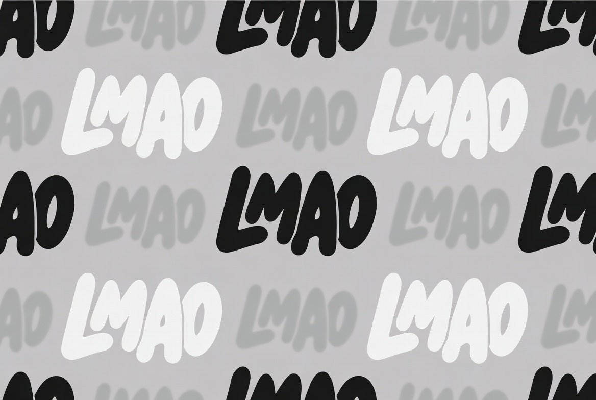 LMAO Text Seamless Pattern LMAO Text Seamless Pattern