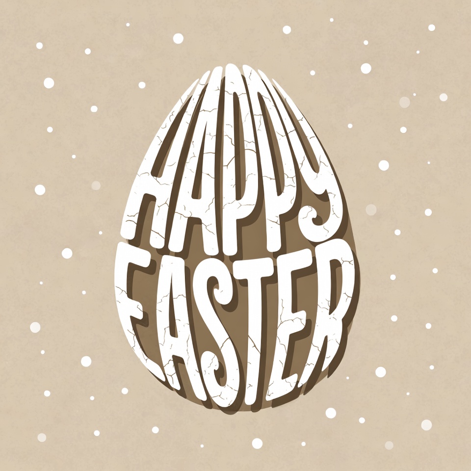 Happy Easter Egg Illustration Happy Easter Egg Illustration