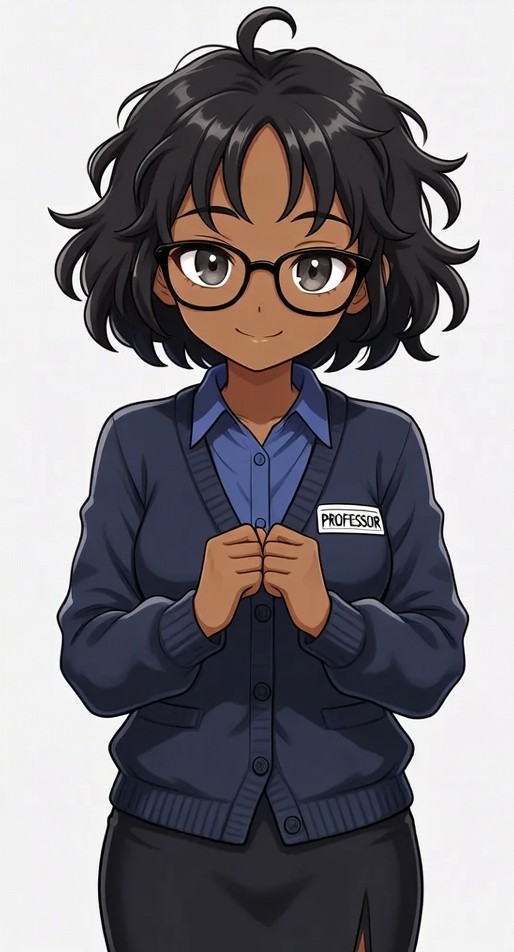Anime professor woman with glasses Anime professor woman with glasses