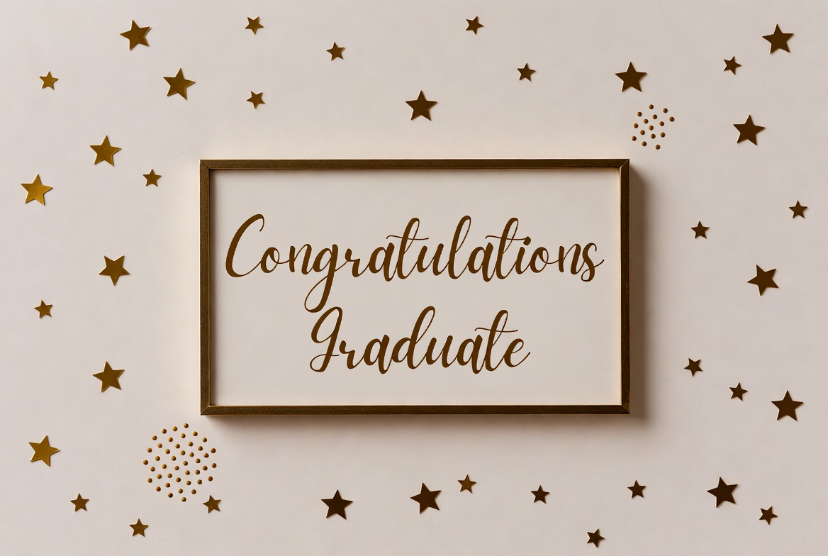 Congratulations Graduate Sign with Stars Congratulations Graduate Sign with Stars