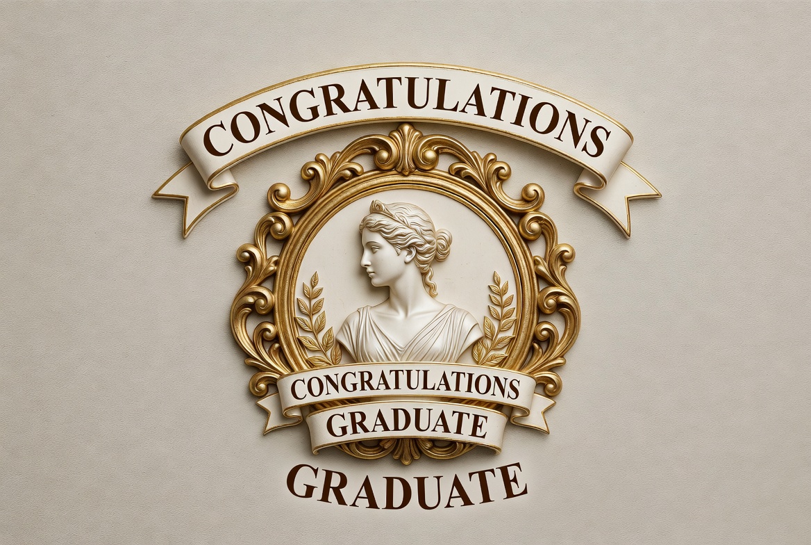 Congratulations Graduate Ornate Banner Congratulations Graduate Ornate Banner