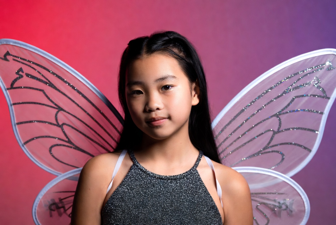 Asian girl with fairy wings Asian girl with fairy wings