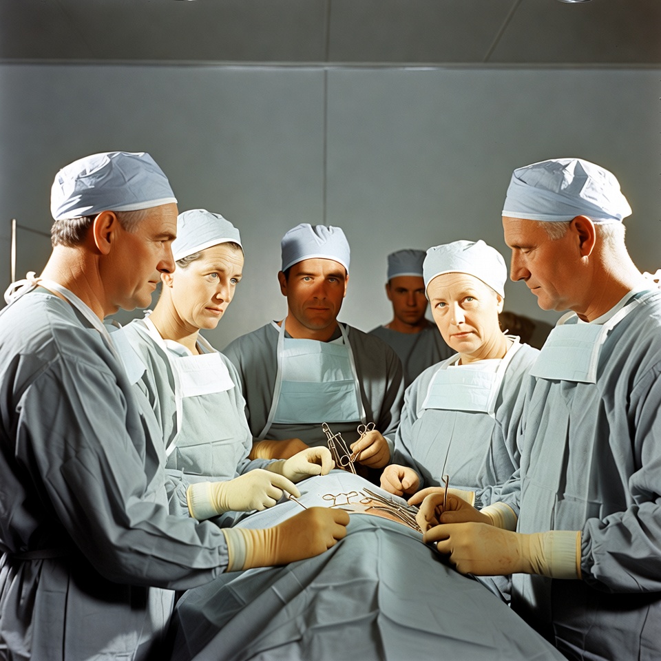 Surgeons Performing Operation in Hospital Surgeons Performing Operation in Hospital