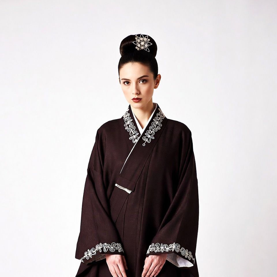 Asian woman in traditional hanbok Asian woman in traditional hanbok