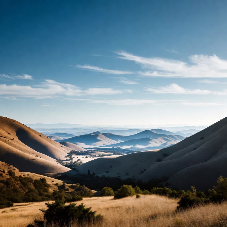Golden Hills Valley Landscape Golden Hills Valley Landscape