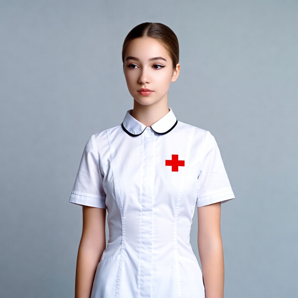 Asian nurse in white uniform Asian nurse in white uniform