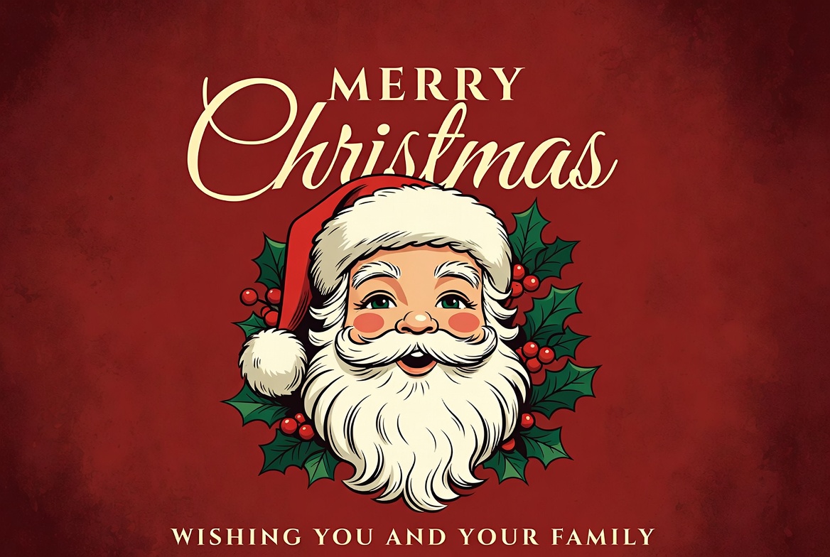 Santa Claus Merry Christmas Illustration Santa Claus Merry Christmas Illustration