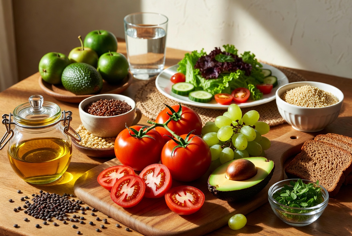 Fresh Healthy Vegetables and Grains Fresh Healthy Vegetables and Grains