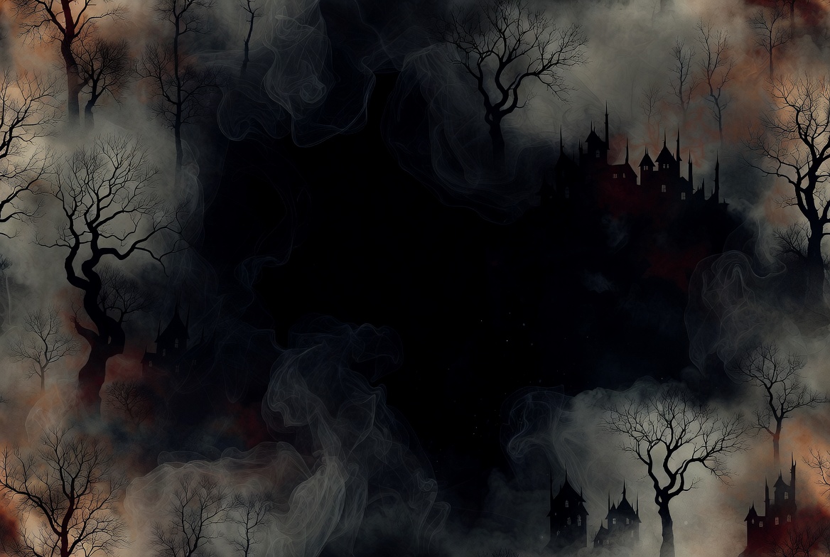 Haunted Castle in Foggy Forest Haunted Castle in Foggy Forest