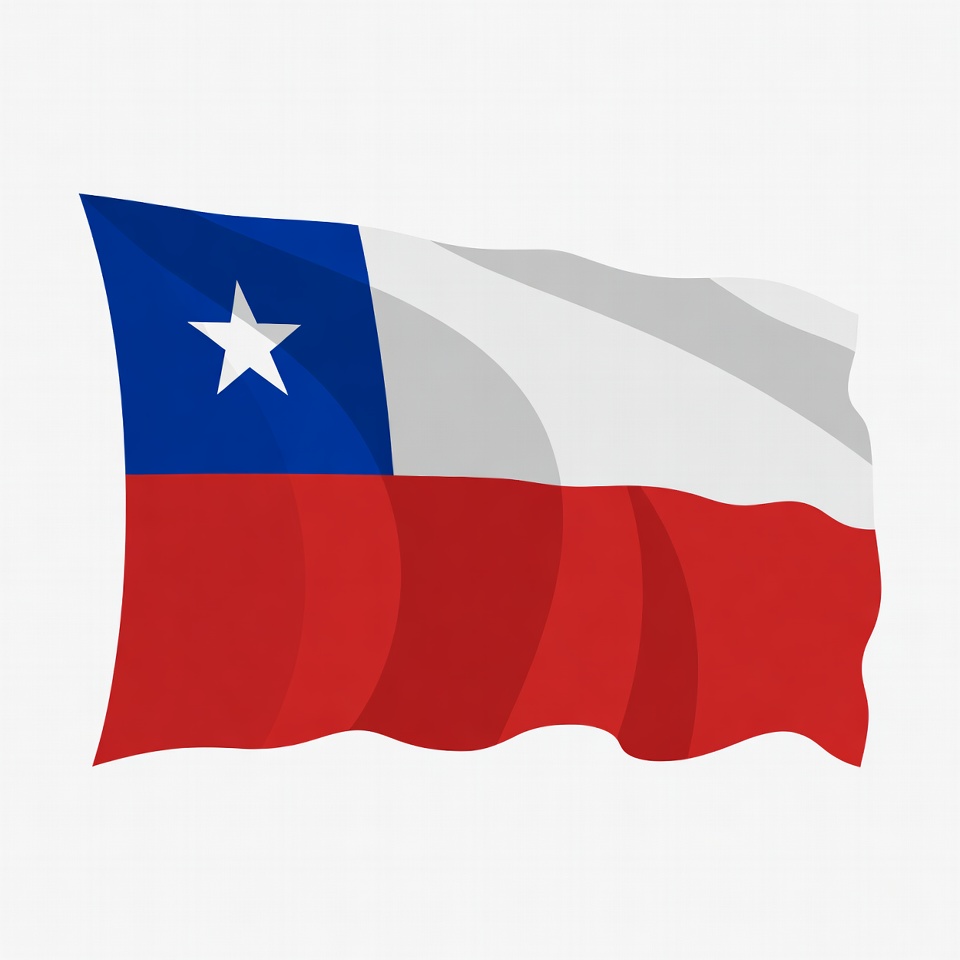 Chilean Flag Waving Chilean Flag Waving