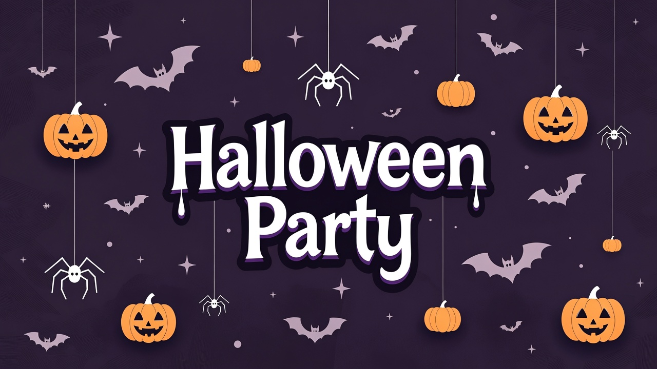 Halloween Party Clipart Banner Halloween Party Clipart Banner