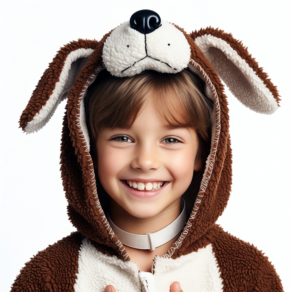 Boy in dog costume Boy in dog costume