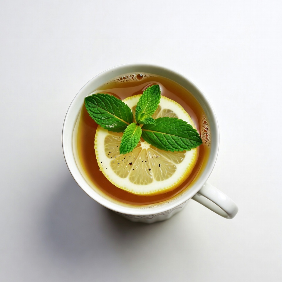 Hot Tea with Lemon and Mint Hot Tea with Lemon and Mint