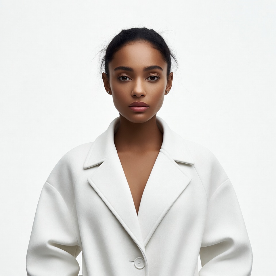 African-American woman in white blazer African-American woman in white blazer