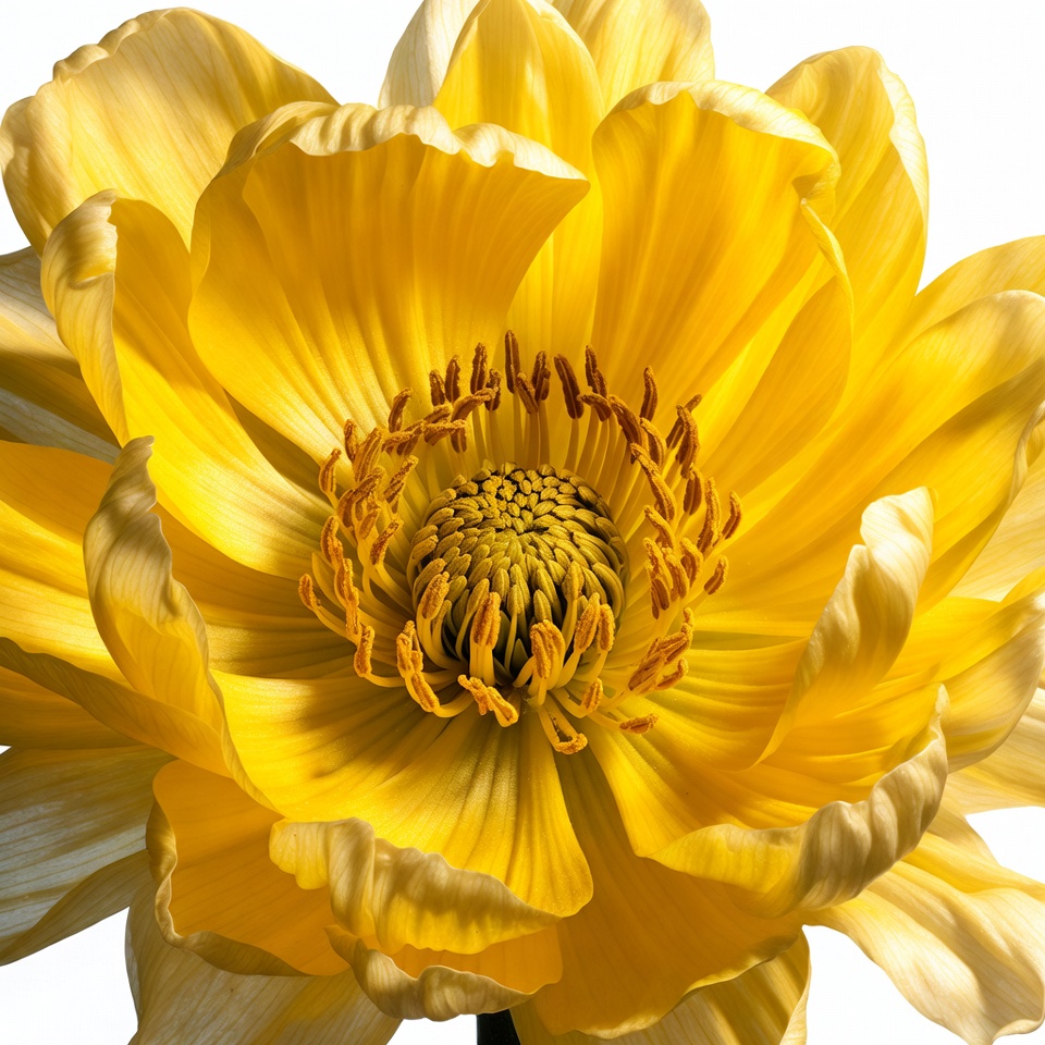 Yellow Dahlia Flower Blooming Yellow Dahlia Flower Blooming