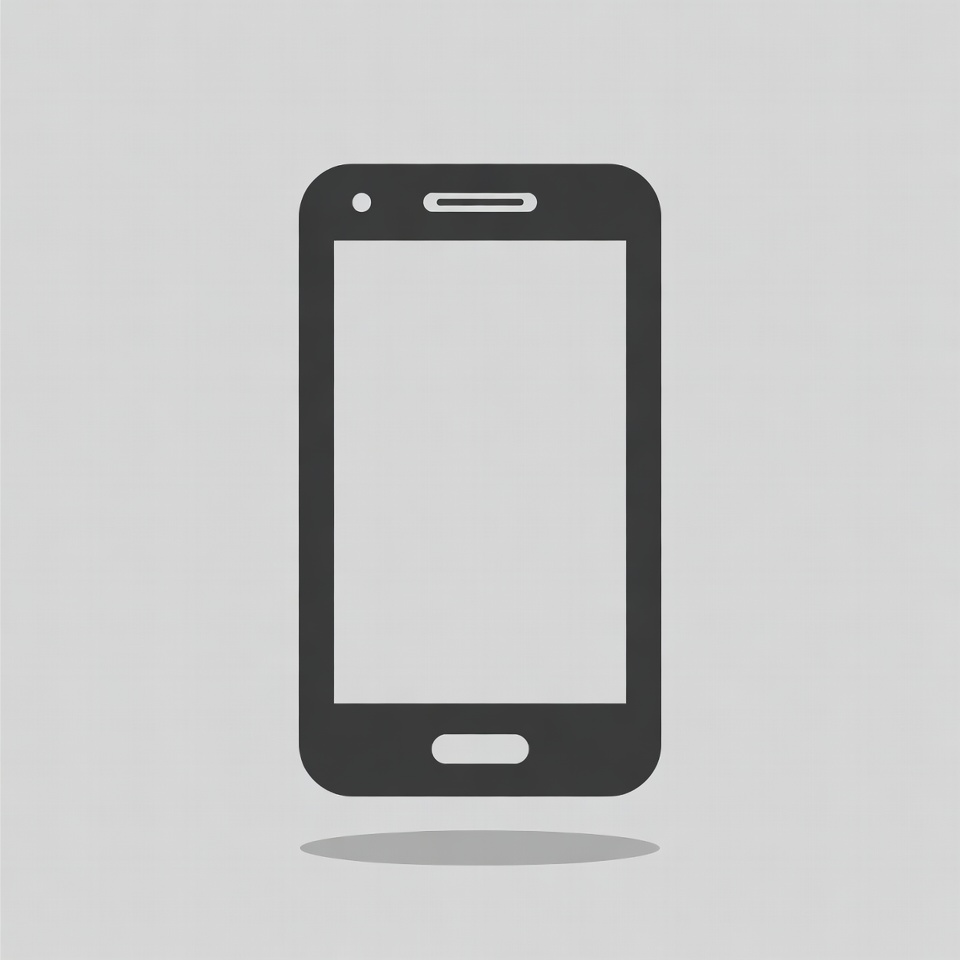 Black Smartphone Icon Black Smartphone Icon