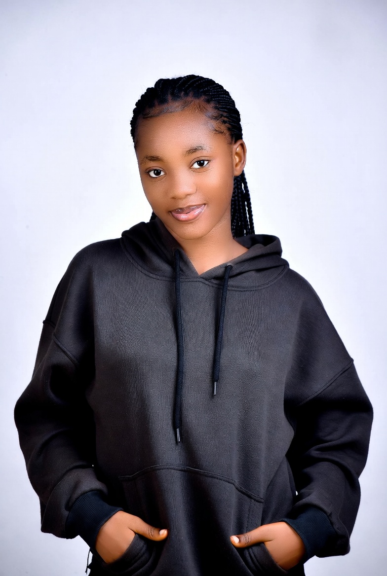 African girl in black hoodie African girl in black hoodie