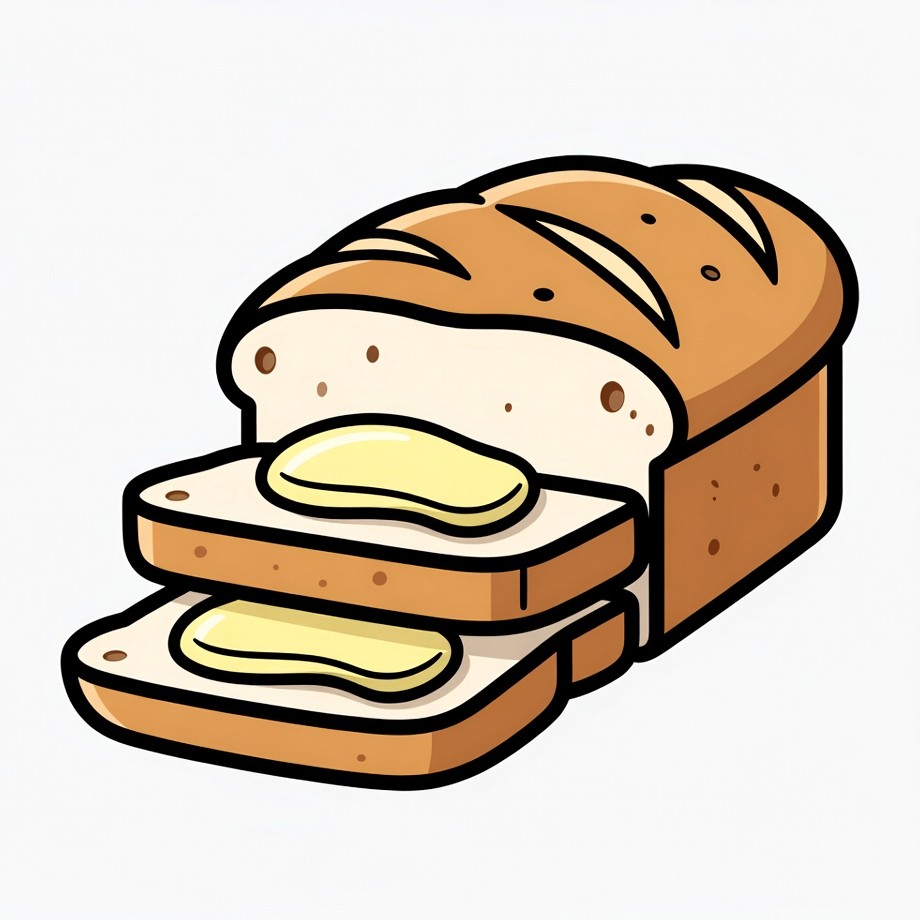 Sliced Bread with Butter Sliced Bread with Butter