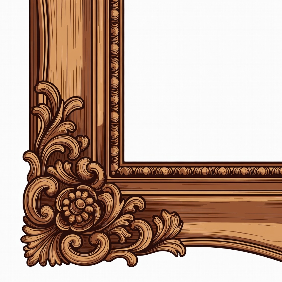 Ornate Wooden Picture Frame Ornate Wooden Picture Frame