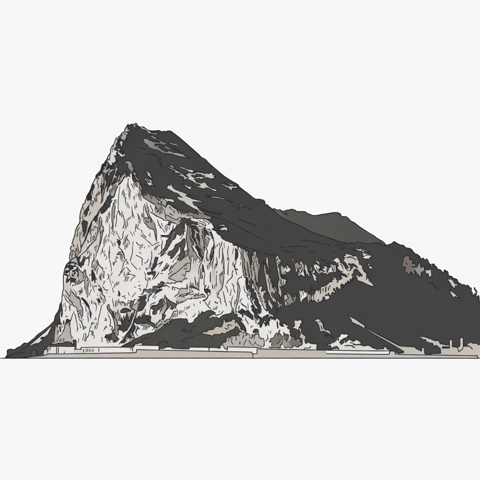 Mountain Cliff Illustration Mountain Cliff Illustration