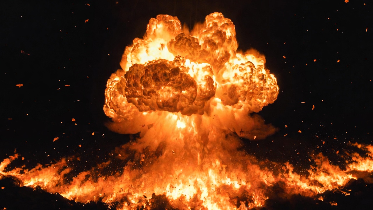 Massive Nuclear Explosion Mushroom Cloud Massive Nuclear Explosion Mushroom Cloud