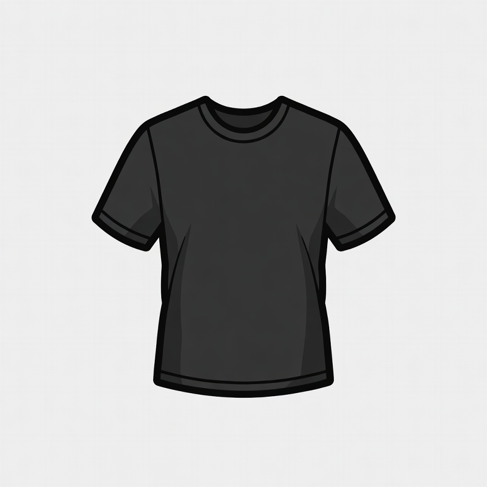 Black T-shirt Illustration Black T-shirt Illustration