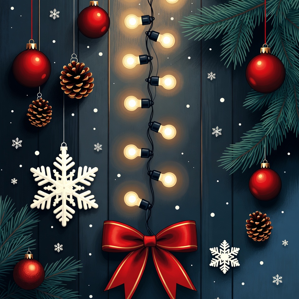 Christmas ornaments on wooden background Christmas ornaments on wooden background