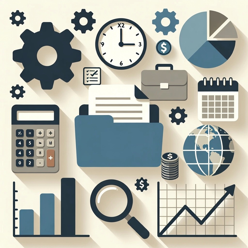 Business Icons Set Illustration Business Icons Set Illustration