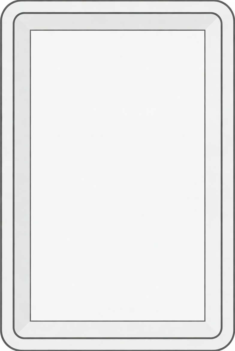 Blank White Card Outline Blank White Card Outline
